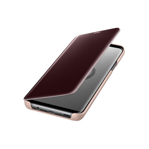Etui Samsung Clear View Standing Cover do Galaxy S9+ złote