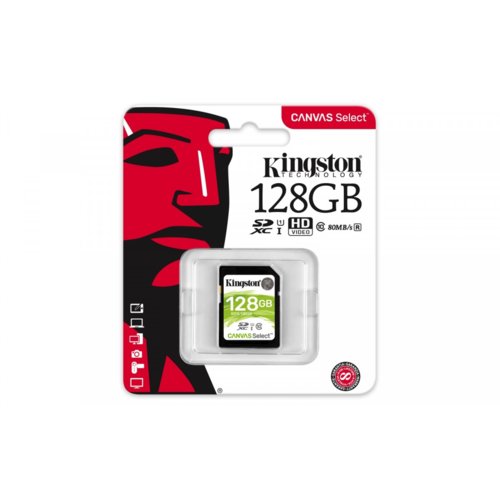Kingston SD 128GB Canvas Select 80/10MB/s