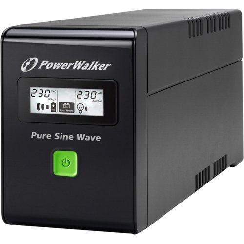 UPS POWER WALKER LINE-IN 600VA 3xIEC RJ11/45 USB LCD