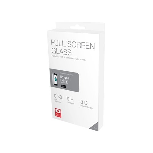 Szkło ochronne hartowane ACME na cały ekran 3D / 9H / 0,33 mm do iPhone 7/8 (czarny)
