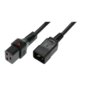 Kabel zasilający ASSMANN IEC LOCK 3x1,5mm2 Typ IEC C20/IEC C19 M/Ż 1m czarny