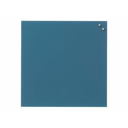 NAGA Szklana tablica suchościeralno-magnetyczna jeans 45x45