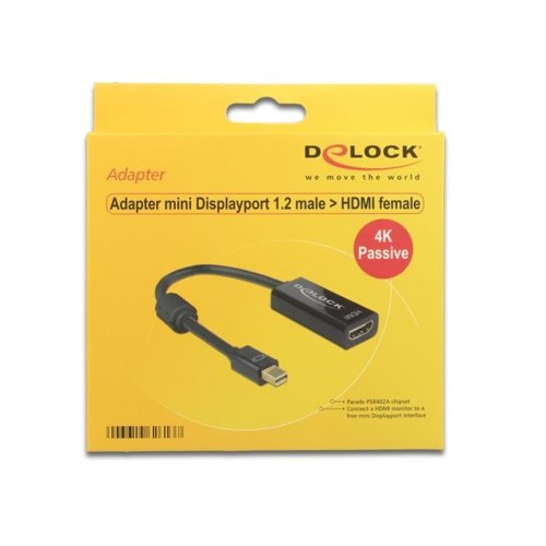 Delock ADAPTER DISPLAYPORT MINI 1.2->HDMI(F) 4K 20cm