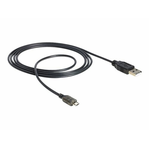 Delock Kabel USB Micro AM-MBM5P 1.5m (Wskaźnik ładowania LED)
