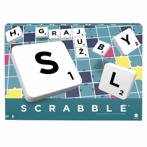Gra słowna Mattel Scrabble Original układanie słów