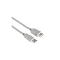 Kabel USB A-A 1.8M SZARY HAMA