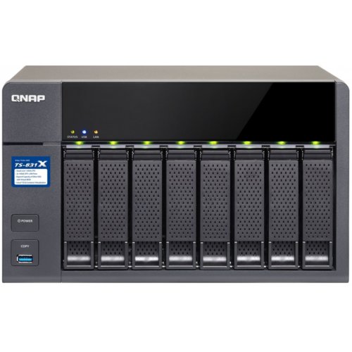 Serwer NAS QNAP TS-831X-16G (Desktop HDD 8szt. Pamięć RAM 16GB AL-314)