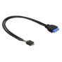 Kabel USB Delock pinheader 19 pin(F) - pinheader 8 pin(M) 3.0 -> 2.0 0.3m
