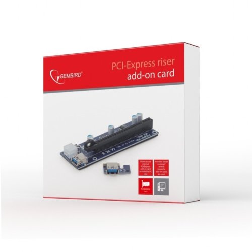 Gembird Karta Riser dla PCI Express zasilana z PCI-E