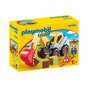 Zabawka Playmobil koparka z ruchomym ramieniem łyżki, figurką i akcesoriami