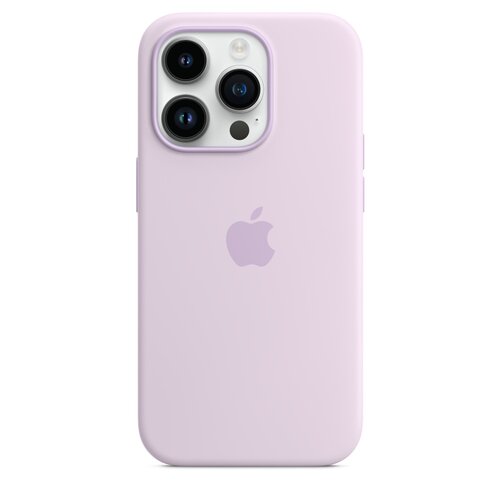 Etui silikonowe Apple MagSafe do iPhone'a 14 Pro Liliowe