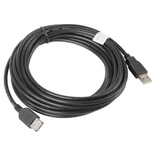 LANBERG Przedłużacz kabla USB 2.0 AM-AF czarny 5M