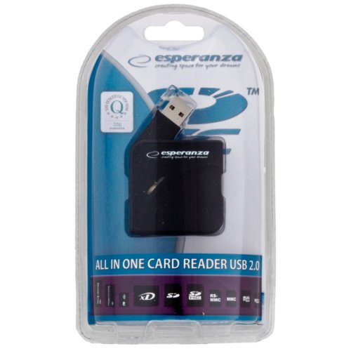Esperanza Uniwersalny czytnik Kart Pamięci USB 2.0 EA130