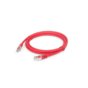 Patch cord S/FTP kat. 6A 0,5 m czerwony LSZH Gembird