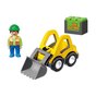 Zabawka Playmobil ładowarka kołowa z ruchomą łopatą, figurką i akcesoriami