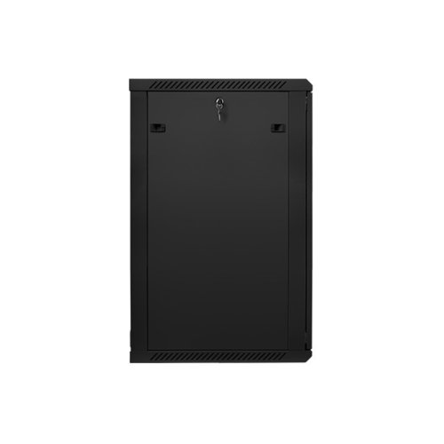 LANBERG Szafa instalacyjna wisząca 19'' 22U 600X600mm czarna (drzwi      szklane)