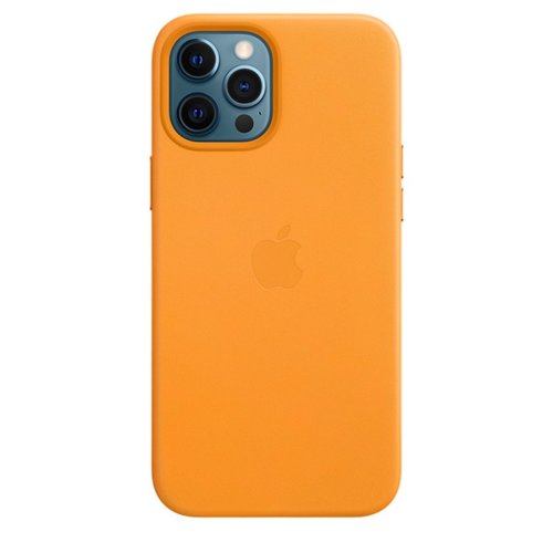 Etui iPhone 12 Pro Max Skórzane z funkcją MagSafe Kalifornijski mak