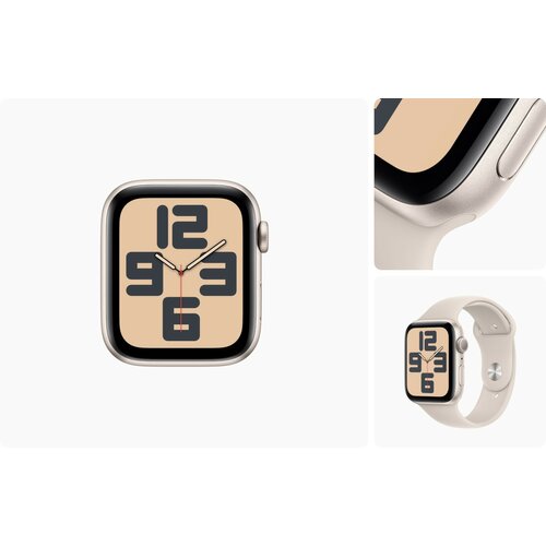 Smartwatch Apple Watch SE GPS 40mm księżycowa poświata aluminium + sportowy pasek