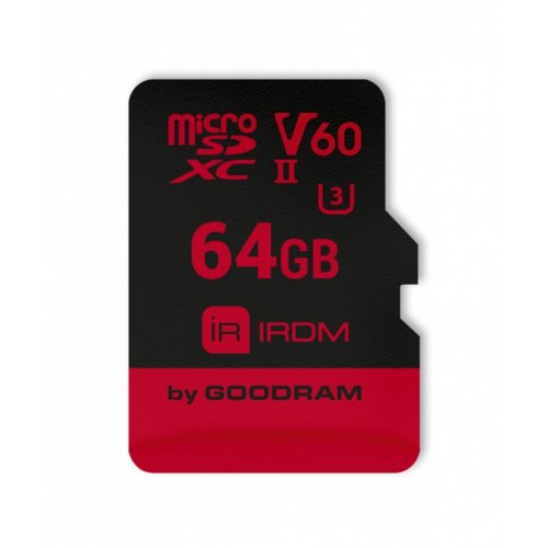 GOODRAM microSDXC 64GB V60 UHS-II U3 280/110 MB/s Iridium