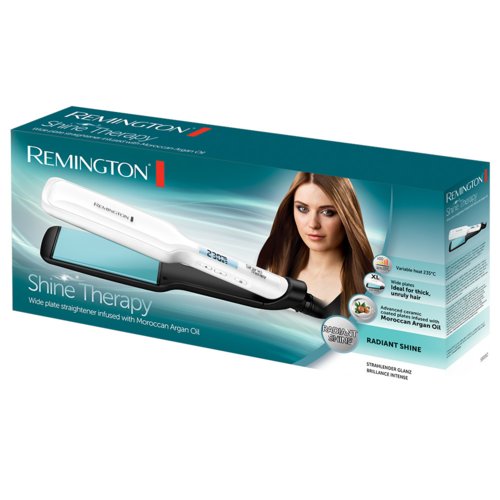 Prostownica do włosów Remington Shine Therapy S8550 biała