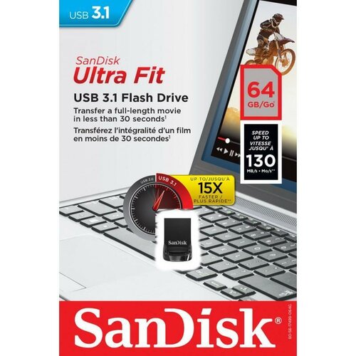 Pendrive SanDisk Ultra Fit SDCZ430-064G-G46 64GB