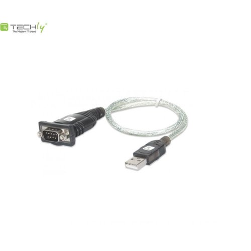 Techly Konwerter USB na RS232/ COM/DB9