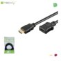 Przedłużacz HDMI Techly HDMI-HDMI V1.4 M/F Ethernet 3D 4K, 1,8m, czarny