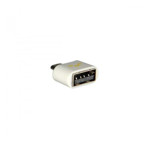 Whitenergy Adapter USB 2.0 OTG Biały