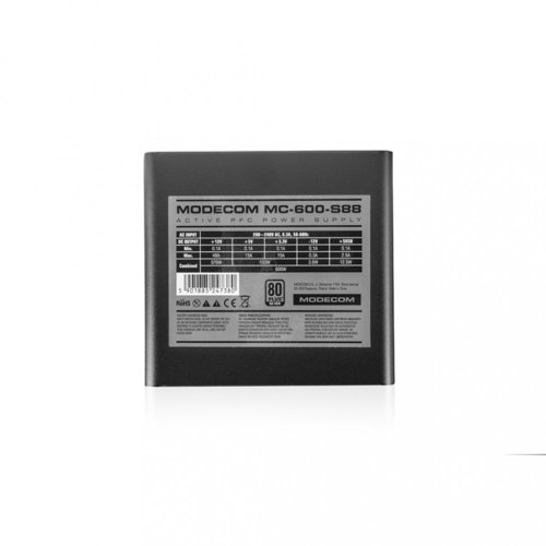 Zasilacz MODECOM MC88-SX-600-ATX BLACK 600W ATX 2.31 80+S 120mm 