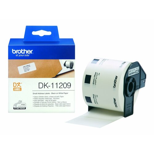Brother Etyk.papierowe DK11209 (29x62mm)800 szt.
