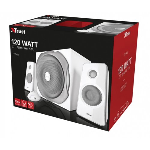 Trust Tytan 2.1 Subwoofer Speaker Set - white