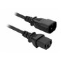 Przedłużacz kabla zasilającego Akyga AK-PC-03A IEC C13/C14 250V/50Hz 10A 1,8m czarny