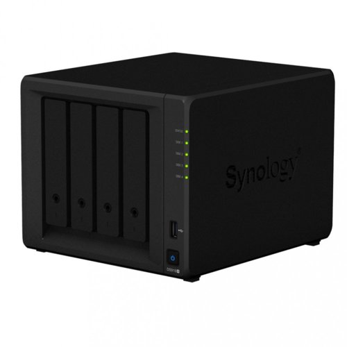 Synology DS918+ 4x0HDD 2xM.2 4GB 4x1.5Ghz 2xGbE 2xUSB AES-NI