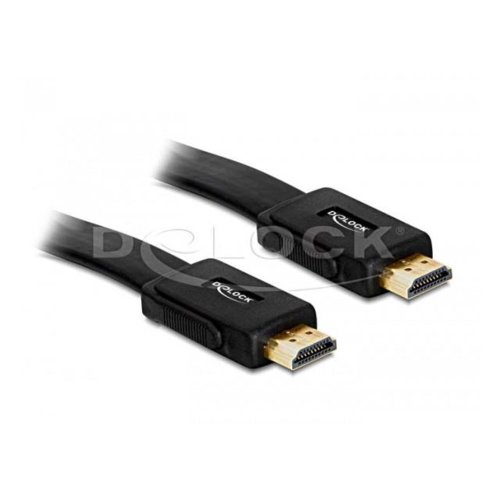 Kabel HDMI Delock HDMI-HDMI v1.4 płaski 3D 1m