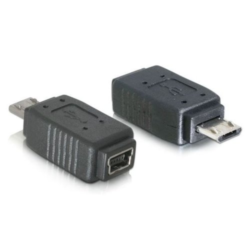 ADAPTER USB MINI(F)->USB MIKRO(M) (NIKLOWANE STYKI) DELOCK