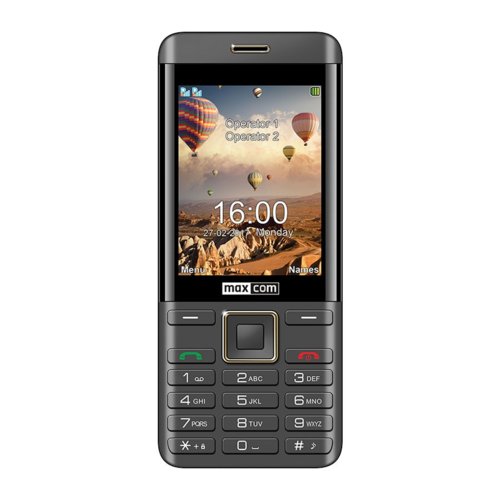 Telefon Maxcom MM236 Czarno-złoty Dual SIM