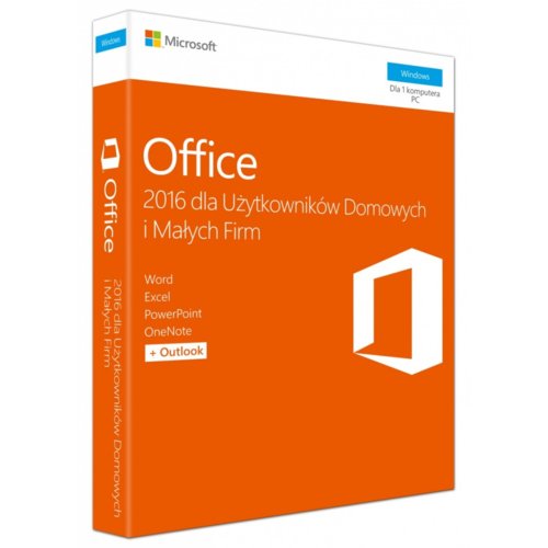 Microsoft Office Home and Business 2016 Win PL EuroZon Mlk P2