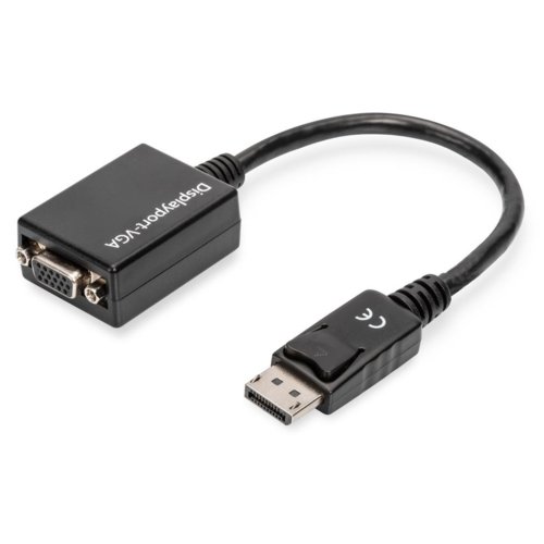 ASSMANN Adapter DisplayPort do VGA, DP/HD15 M/F, 0.15cm