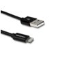 Qoltec Kabel Lightning USB | MFI oryginalny | Wzmocniony | 1.5m |Czarny