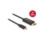 Delock Kabel USB-C -> DisplayPort M/M 2m (tryb alternatywny DP) 4K 60Hz czarny