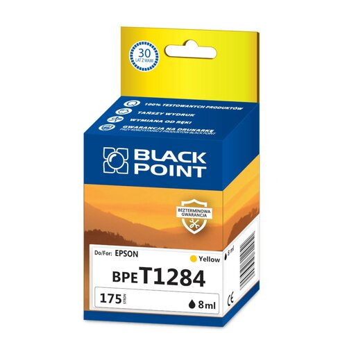 Kartridż atramentowy Black Point BPET1284 żólty