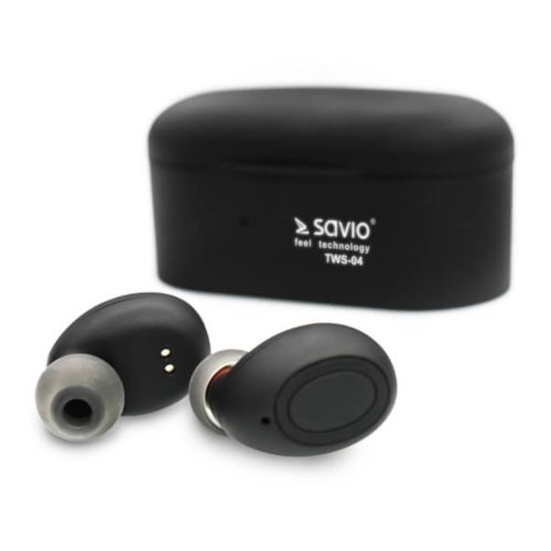 Słuchawki bezprzewodowe Bluetooth Savio TWS-04 v.5.0 Czarne