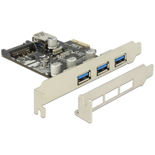 Kontroler USB 3.0 Delock PCIe 3x USB 3.0+ 1x Internal USB