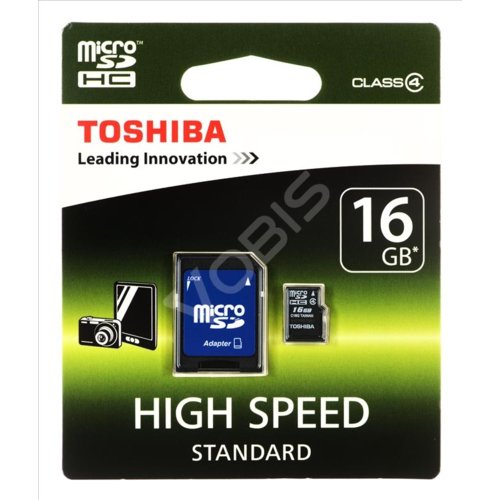 Karta pamięci Toshiba M102 microSDHC 16GB class 4 High Speed + adapter SD
