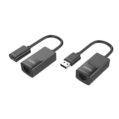 Unitek Przedłużacz USB po skrętce 60m, Y-UE01001