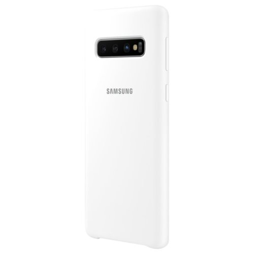 Etui Silicone Cover do Galaxy S10, biały (EF-PG973TWEGWW)