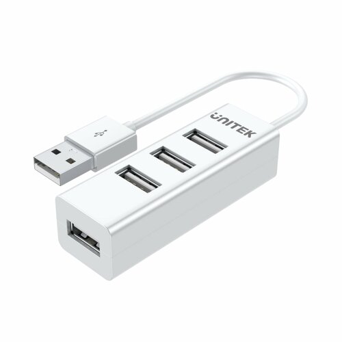 Hub Unitek 4x USB 2.0 mini biały Y-2146