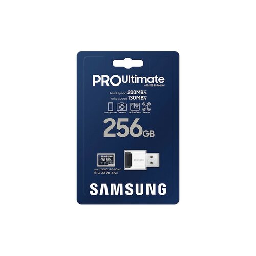 Karta pamięci Samsung Pro Ultimate microSDXC 256GB + czytnik