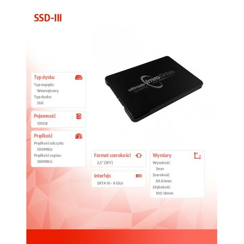IMRO DYSK SSD-III 120GB SATA-III 500/380 MB/s