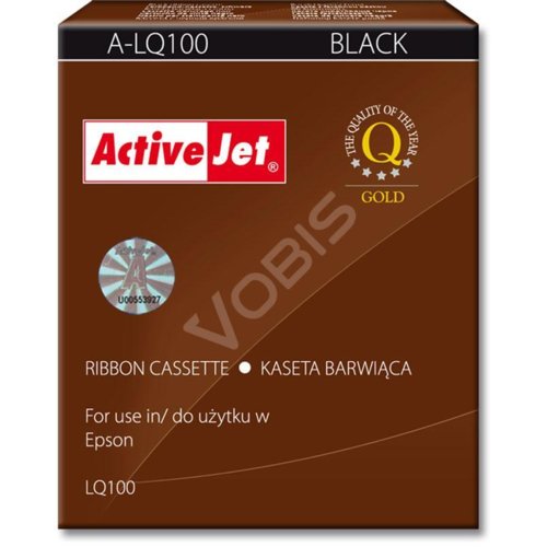 ActiveJet A-LQ100 taśma Czarny do drukarki Epson (zamiennik Epson  S015032) Supreme